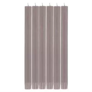 British Colour Standard Eco Dinner Candles 6 Pack